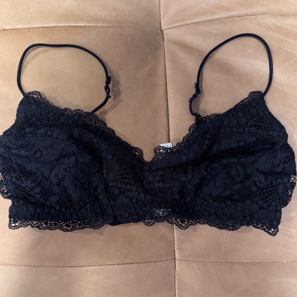 Free People Maya Multiway Lace Bralette - Black - Small - Picture 1 of 4